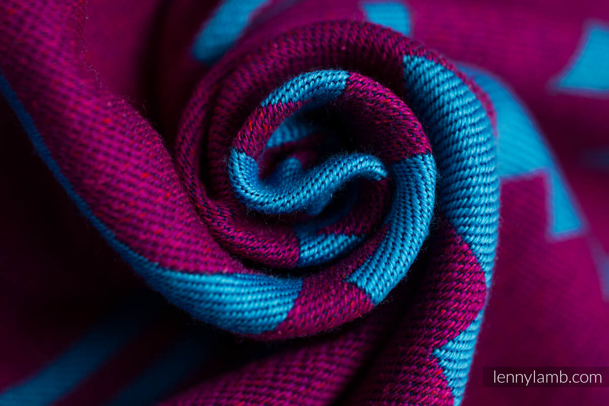 Tragetuch, Jacquardwebung, (56% Merinowolle, 27% Gekämmte Baumwolle, 17% Noilseide) - EXPERIMENT no. 36 - size S #babywearing