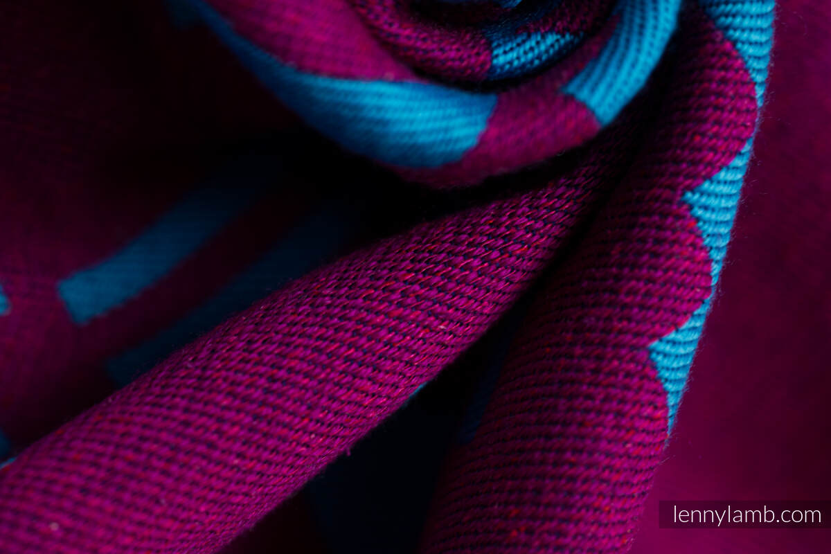 Tragetuch, Jacquardwebung, (56% Merinowolle, 27% Gekämmte Baumwolle, 17% Noilseide) - EXPERIMENT no. 36 - size S #babywearing