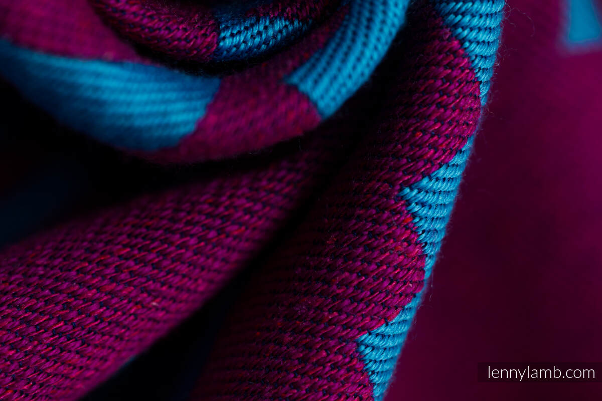 Tragetuch, Jacquardwebung, (56% Merinowolle, 27% Gekämmte Baumwolle, 17% Noilseide) - EXPERIMENT no. 36 - size S #babywearing
