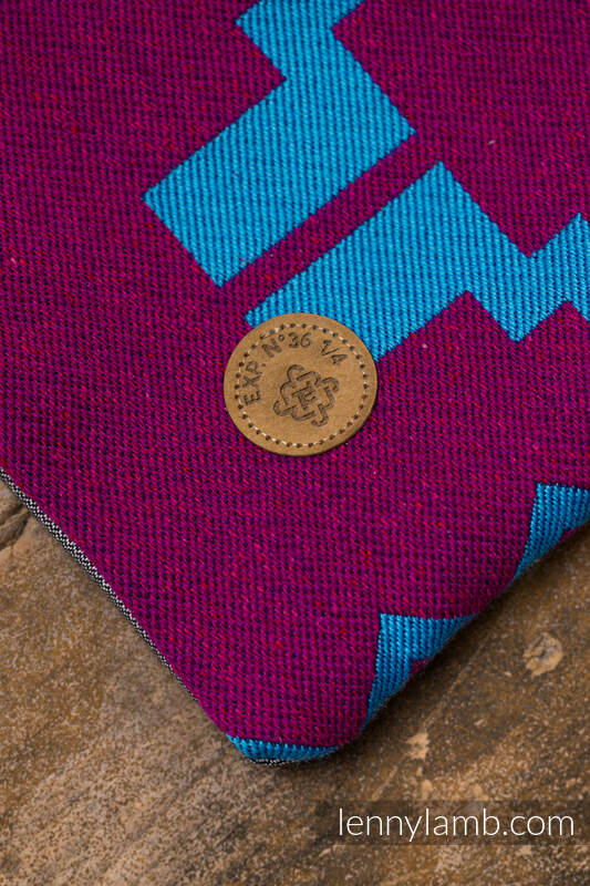 Tragetuch, Jacquardwebung, (56% Merinowolle, 27% Gekämmte Baumwolle, 17% Noilseide) - EXPERIMENT no. 36 - size S #babywearing