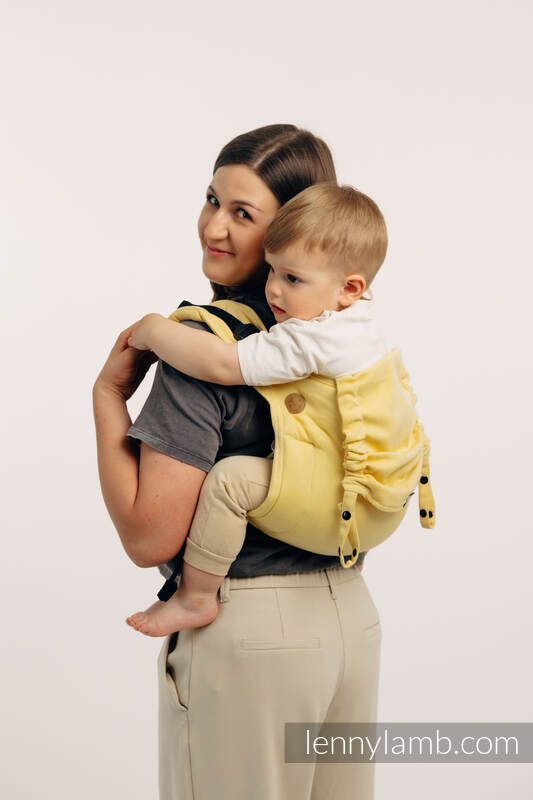Nosidło Klamrowe Onbuhimo z tkaniny skośno-krzyżowej (79% bawełna, 21% wiskoza bambusowa), rozmiar Standard - LOLLIPOP #babywearing