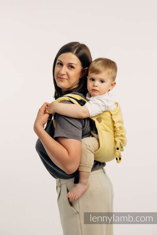 Nosidło Klamrowe Onbuhimo z tkaniny skośno-krzyżowej (79% bawełna, 21% wiskoza bambusowa), rozmiar Standard - LOLLIPOP #babywearing