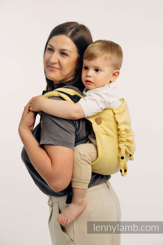 Nosidło Klamrowe Onbuhimo z tkaniny skośno-krzyżowej (79% bawełna, 21% wiskoza bambusowa), rozmiar Standard - LOLLIPOP #babywearing