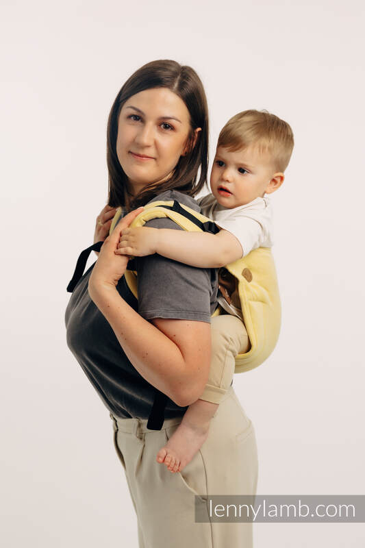 Nosidło Klamrowe Onbuhimo z tkaniny skośno-krzyżowej (79% bawełna, 21% wiskoza bambusowa), rozmiar Standard - LOLLIPOP #babywearing