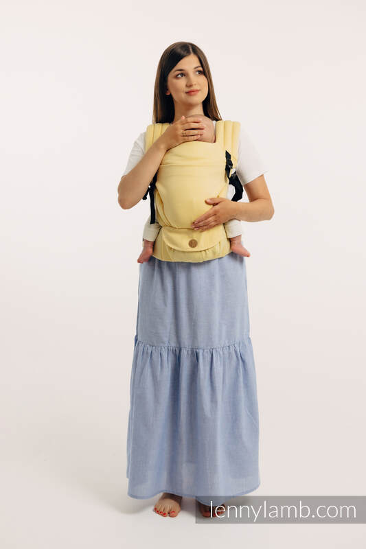 Nosidełko LennyLight z tkaniny skośno-krzyżowej (79% bawełna, 21% wiskoza bambusowa), rozmiar standard - LOLLIPOP  #babywearing