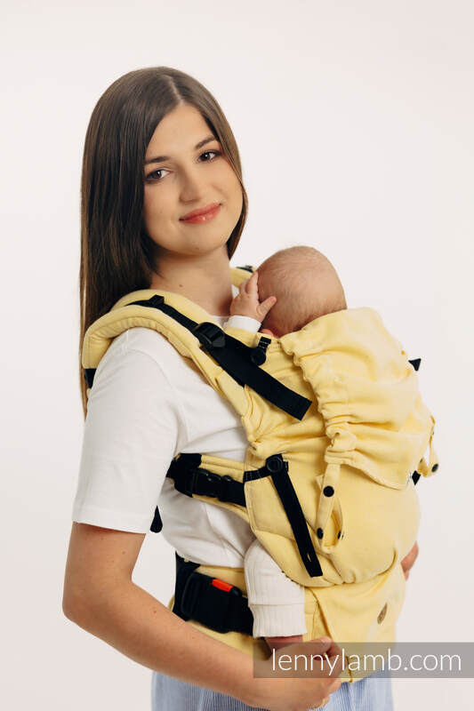 Nosidełko LennyUpGrade z tkaniny skośno-krzyżowej (79% bawełna, 21% wiskoza bambusowa), rozmiar standard - LOLLIPOP  #babywearing