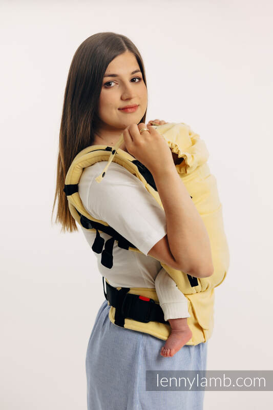 Nosidełko LennyUpGrade z tkaniny skośno-krzyżowej (79% bawełna, 21% wiskoza bambusowa), rozmiar standard - LOLLIPOP  #babywearing
