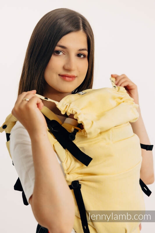 Nosidełko LennyUpGrade z tkaniny skośno-krzyżowej (79% bawełna, 21% wiskoza bambusowa), rozmiar standard - LOLLIPOP  #babywearing