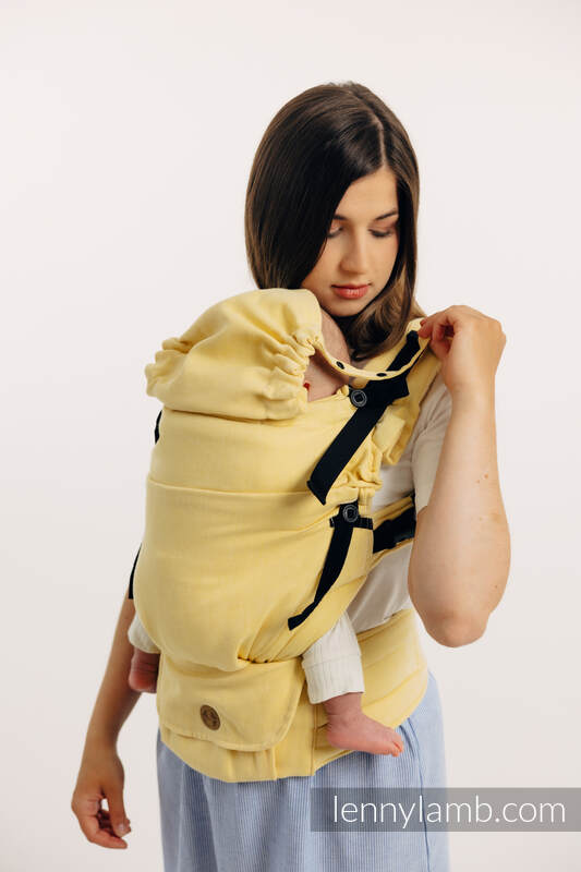 Nosidełko LennyUpGrade z tkaniny skośno-krzyżowej (79% bawełna, 21% wiskoza bambusowa), rozmiar standard - LOLLIPOP  #babywearing