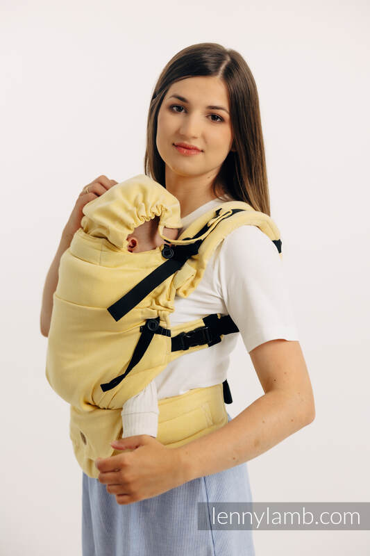 Nosidełko LennyUpGrade z tkaniny skośno-krzyżowej (79% bawełna, 21% wiskoza bambusowa), rozmiar standard - LOLLIPOP  #babywearing