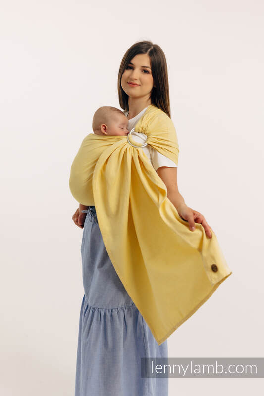 Chusta kółkowa, splot skośno-krzyżowy, (79% bawełna, 21% wiskoza bambusowa), ramię bez zakładek - LOLLIPOP - standard 1.8m #babywearing