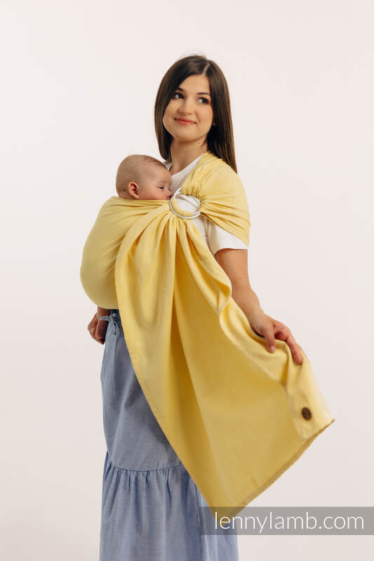 Chusta kółkowa, splot skośno-krzyżowy, (79% bawełna, 21% wiskoza bambusowa), ramię bez zakładek - LOLLIPOP - standard 1.8m #babywearing