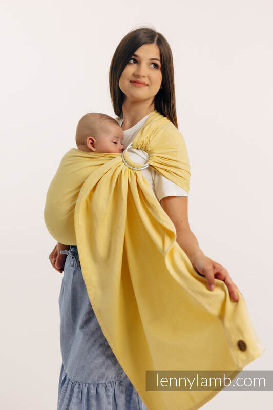 Chusta kółkowa, splot skośno-krzyżowy, (79% bawełna, 21% wiskoza bambusowa), ramię bez zakładek - LOLLIPOP - standard 1.8m #babywearing