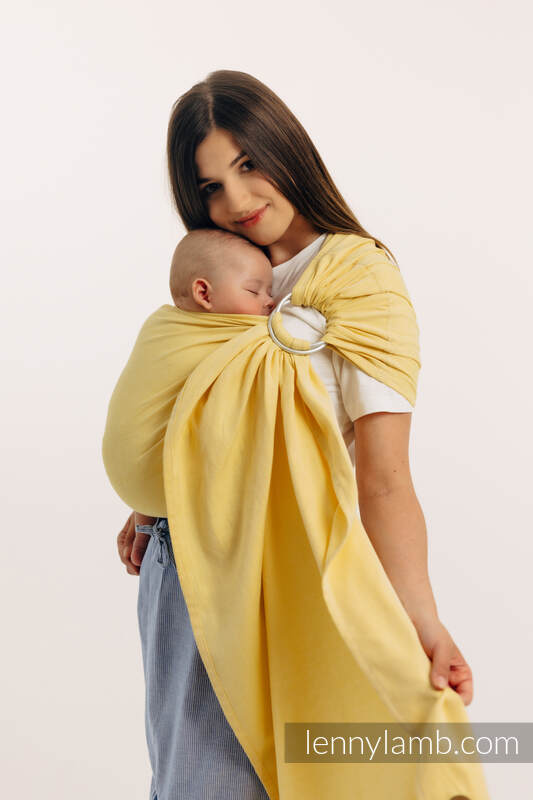 Chusta kółkowa, splot skośno-krzyżowy, (79% bawełna, 21% wiskoza bambusowa), ramię bez zakładek - LOLLIPOP - standard 1.8m #babywearing