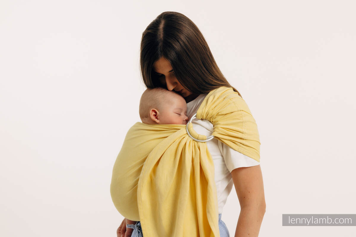 Chusta kółkowa, splot skośno-krzyżowy, (79% bawełna, 21% wiskoza bambusowa), ramię bez zakładek - LOLLIPOP - standard 1.8m #babywearing