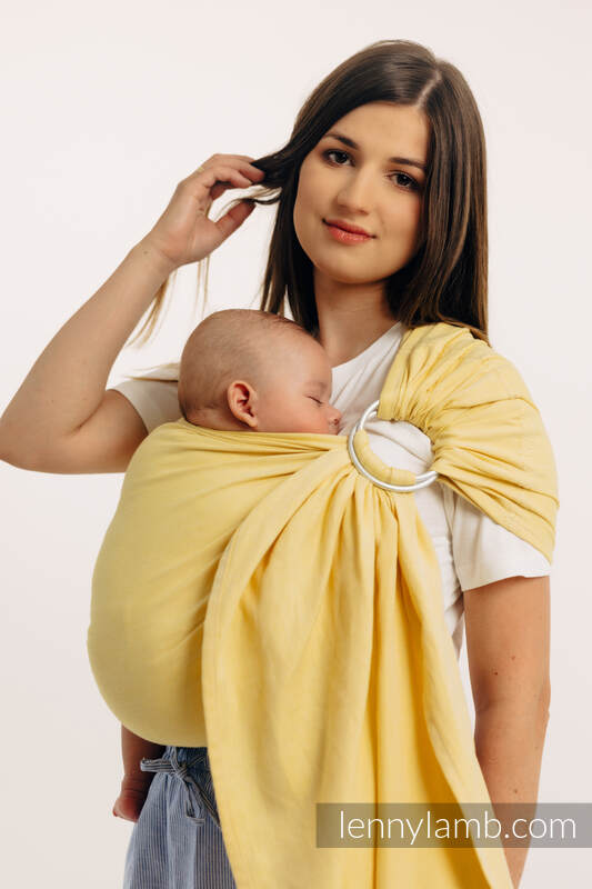Chusta kółkowa, splot skośno-krzyżowy, (79% bawełna, 21% wiskoza bambusowa), ramię bez zakładek - LOLLIPOP - standard 1.8m #babywearing