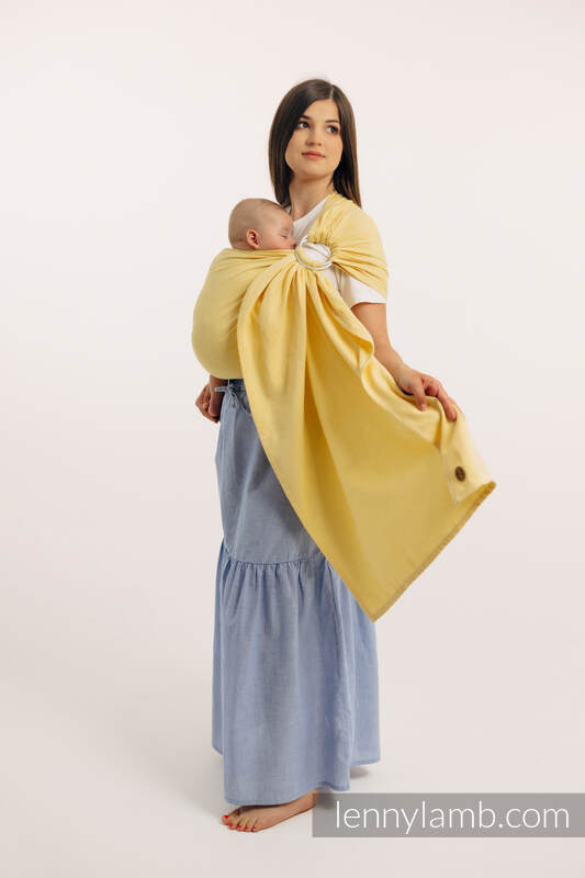 Chusta kółkowa, splot skośno-krzyżowy, (79% bawełna, 21% wiskoza bambusowa), ramię bez zakładek - LOLLIPOP - standard 1.8m #babywearing
