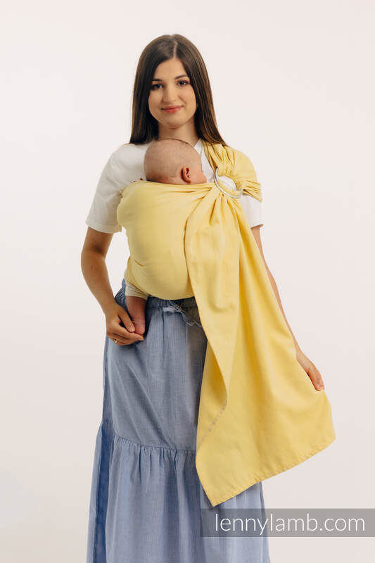 Chusta kółkowa, splot skośno-krzyżowy, (79% bawełna, 21% wiskoza bambusowa), ramię bez zakładek - LOLLIPOP - standard 1.8m #babywearing