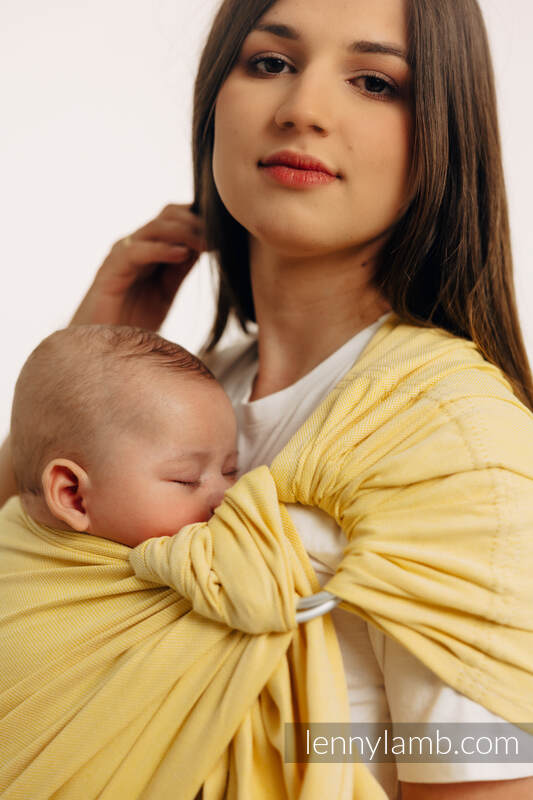 Chusta kółkowa, splot skośno-krzyżowy, (79% bawełna, 21% wiskoza bambusowa), ramię bez zakładek - LOLLIPOP - standard 1.8m #babywearing
