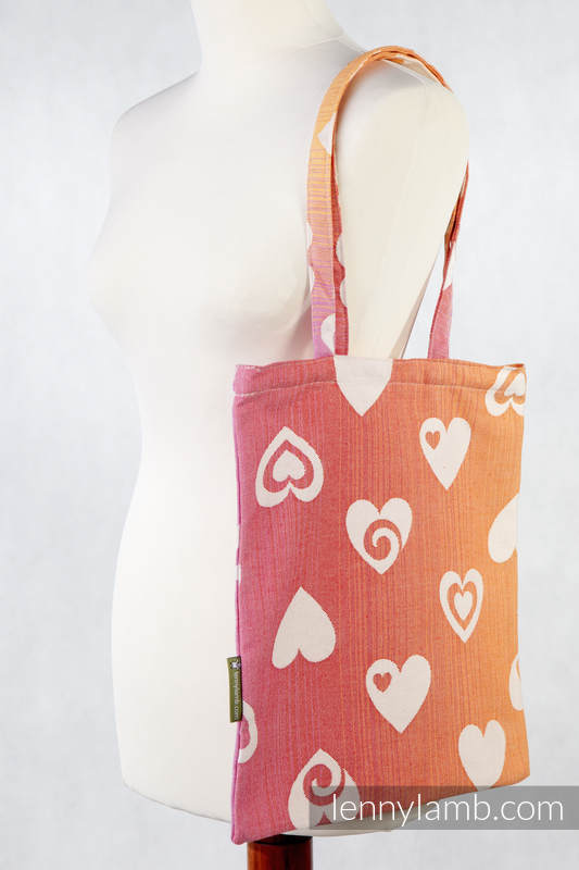 Shopping bag made of wrap fabric (100% cotton) - JOYFUL SWEETHEART (grade B) #babywearing