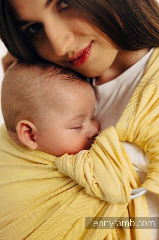 Chusta kółkowa, splot skośno-krzyżowy, (79% bawełna, 21% wiskoza bambusowa), ramię bez zakładek - LOLLIPOP - standard 1.8m #babywearing