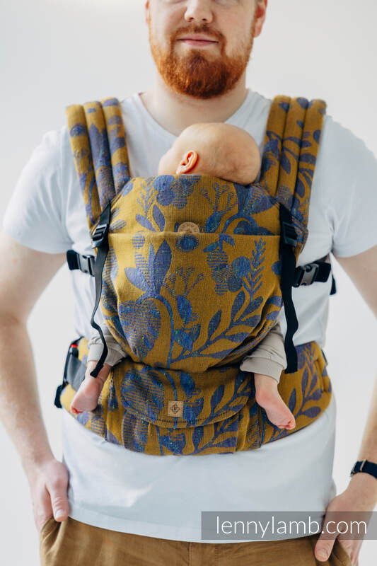 Mochila LennyLight, talla estándar, tejido jaqurad (45% seda tusor, 32% algodón peinado, 19% lana merino, 4% cachemira) - EXPERIMENT no. 37 #babywearing