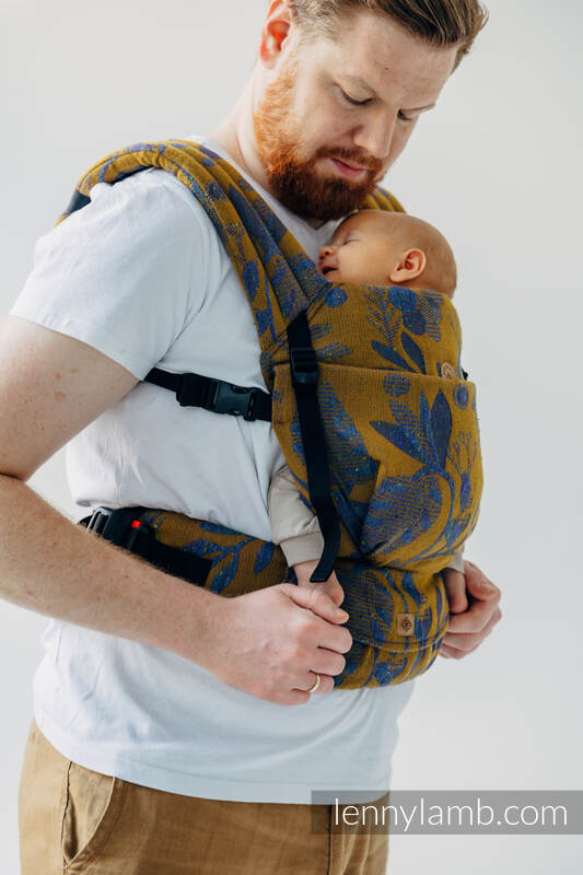 Mochila LennyLight, talla estándar, tejido jaqurad (45% seda tusor, 32% algodón peinado, 19% lana merino, 4% cachemira) - EXPERIMENT no. 37 #babywearing
