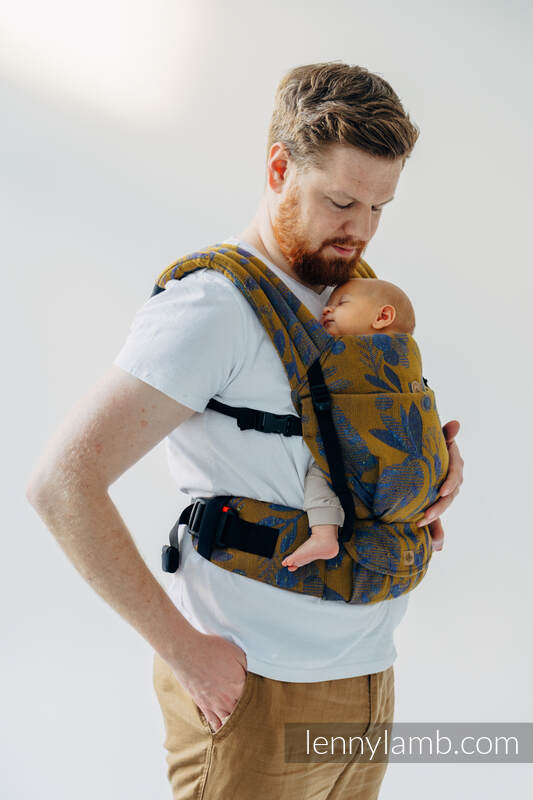 Mochila LennyLight, talla estándar, tejido jaqurad (45% seda tusor, 32% algodón peinado, 19% lana merino, 4% cachemira) - EXPERIMENT no. 37 #babywearing