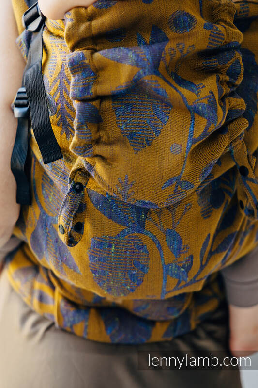 Mochila LennyPreschool, talla preschool, tejido jaqurad (45% seda tusor, 32% algodón peinado, 19% lana merino, 4% cachemira) - EXPERIMENT no. 37 #babywearing