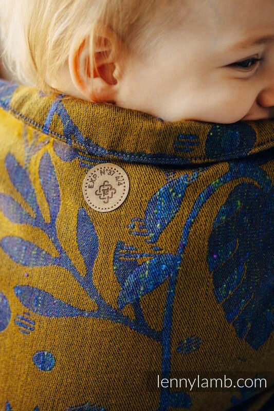 Mochila LennyPreschool, talla preschool, tejido jaqurad (45% seda tusor, 32% algodón peinado, 19% lana merino, 4% cachemira) - EXPERIMENT no. 37 #babywearing
