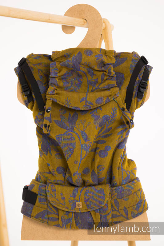 Mochila LennyPreschool, talla preschool, tejido jaqurad (45% seda tusor, 32% algodón peinado, 19% lana merino, 4% cachemira) - EXPERIMENT no. 37 #babywearing