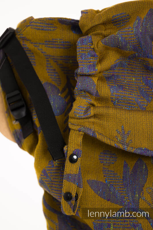 Mochila LennyPreschool, talla preschool, tejido jaqurad (45% seda tusor, 32% algodón peinado, 19% lana merino, 4% cachemira) - EXPERIMENT no. 37 #babywearing
