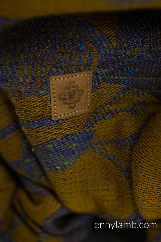 Bandolera de anillas, tejido Jacquard (45% seda tusor, 32% algodón peinado, 19% lana merino, 4% cachemira) con plegado simple - EXPERIMENT no.37 - standard 1.8m #babywearing