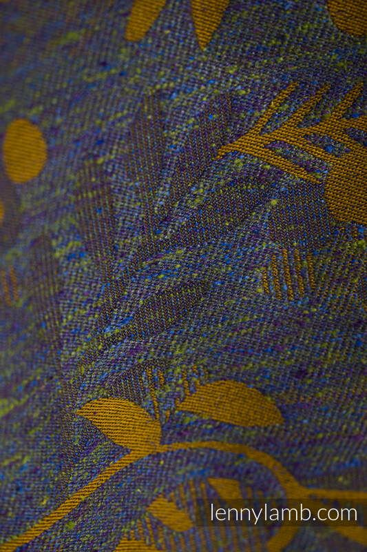 Bandolera de anillas, tejido Jacquard (45% seda tusor, 32% algodón peinado, 19% lana merino, 4% cachemira) con plegado simple - EXPERIMENT no.37 - standard 1.8m #babywearing