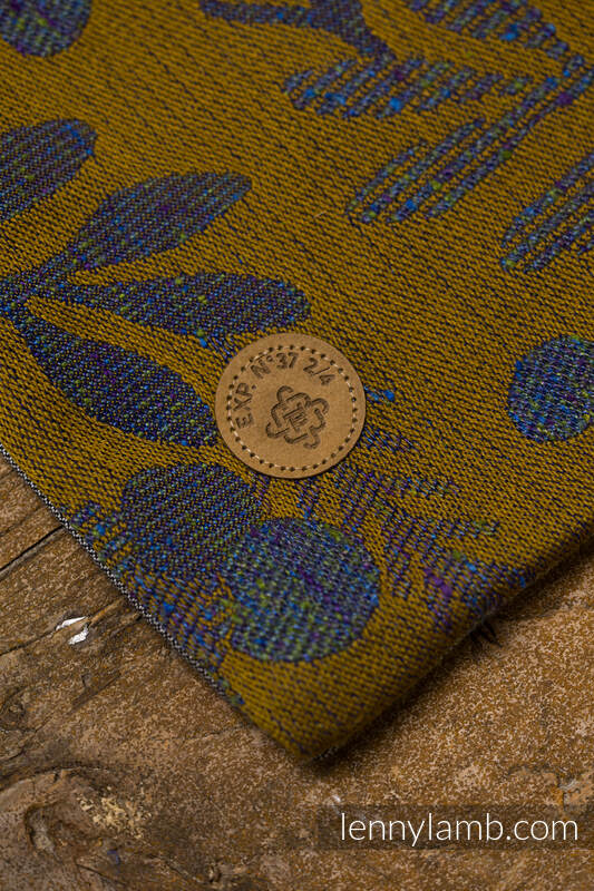 Bandolera de anillas, tejido Jacquard (45% seda tusor, 32% algodón peinado, 19% lana merino, 4% cachemira) con plegado simple - EXPERIMENT no.37 - standard 1.8m #babywearing