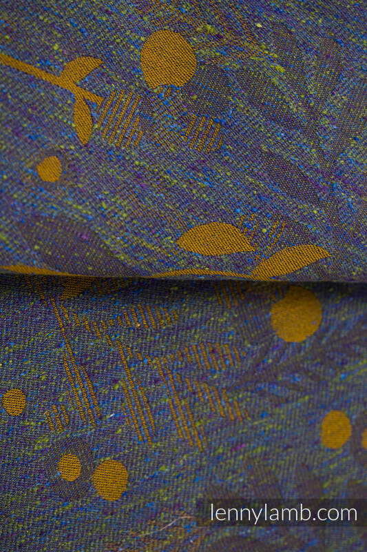 Écharpe, jacquard (45% soie tussah, 32% coton peigné, 19% laine mérinos, 4%cachemire) - EXPERIMENT no. 37 - size XS #babywearing