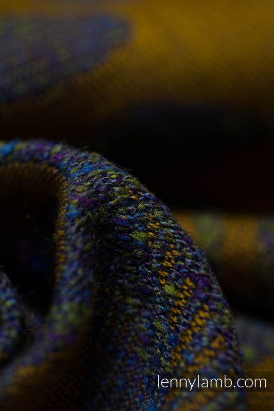 Écharpe, jacquard (45% soie tussah, 32% coton peigné, 19% laine mérinos, 4%cachemire) - EXPERIMENT no. 37 - size XS #babywearing