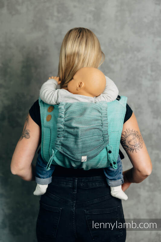 Lenny Buckle Onbuhimo PRO baby carrier, toddler size, herringbone weave (100% cotton) - FOR PROFESSIONAL USE EDITION - ENTWINE #babywearing