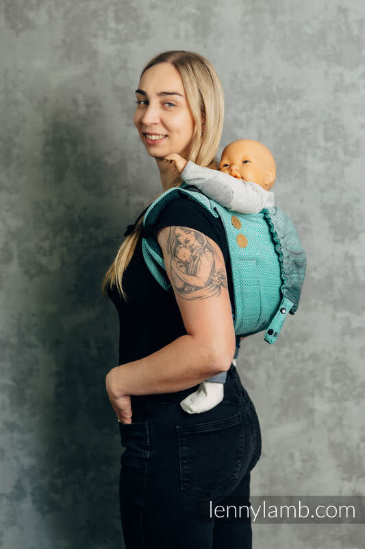 Lenny Buckle Onbuhimo PRO baby carrier, toddler size, herringbone weave (100% cotton) - FOR PROFESSIONAL USE EDITION - ENTWINE #babywearing