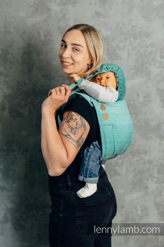 Lenny Buckle Onbuhimo PRO baby carrier, toddler size, herringbone weave (100% cotton) - FOR PROFESSIONAL USE EDITION - ENTWINE #babywearing