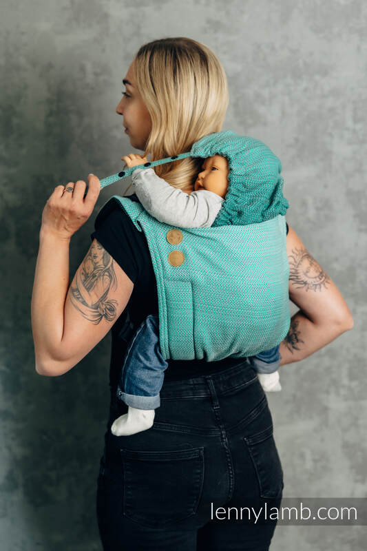 Lenny Buckle Onbuhimo PRO baby carrier, toddler size, herringbone weave (100% cotton) - FOR PROFESSIONAL USE EDITION - ENTWINE #babywearing