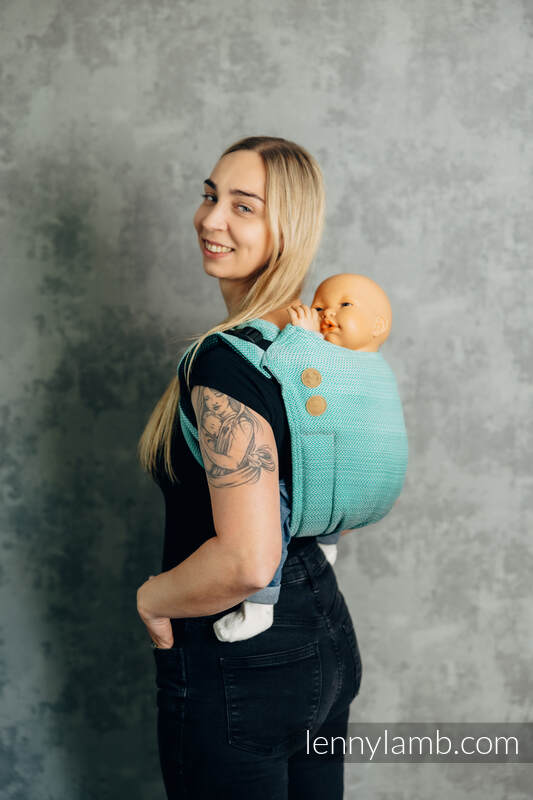 Lenny Buckle Onbuhimo PRO baby carrier, toddler size, herringbone weave (100% cotton) - FOR PROFESSIONAL USE EDITION - ENTWINE #babywearing
