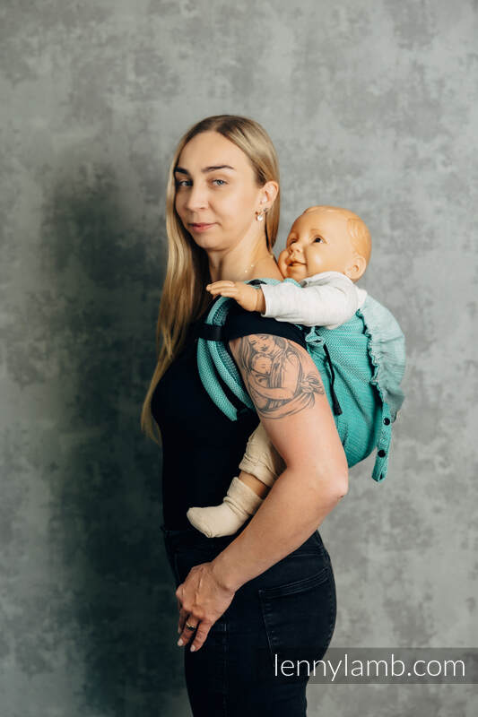 Lenny Buckle Onbuhimo PRO Tragehilfe, Größe Preschool, Fischgrätmuster (100% Baumwolle) - DIE AUSGABE FÜR PROFIS - ENTWINE #babywearing