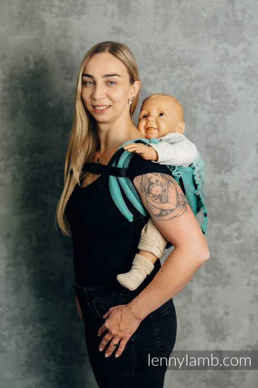Lenny Buckle Onbuhimo PRO Tragehilfe, Größe Preschool, Fischgrätmuster (100% Baumwolle) - DIE AUSGABE FÜR PROFIS - ENTWINE #babywearing