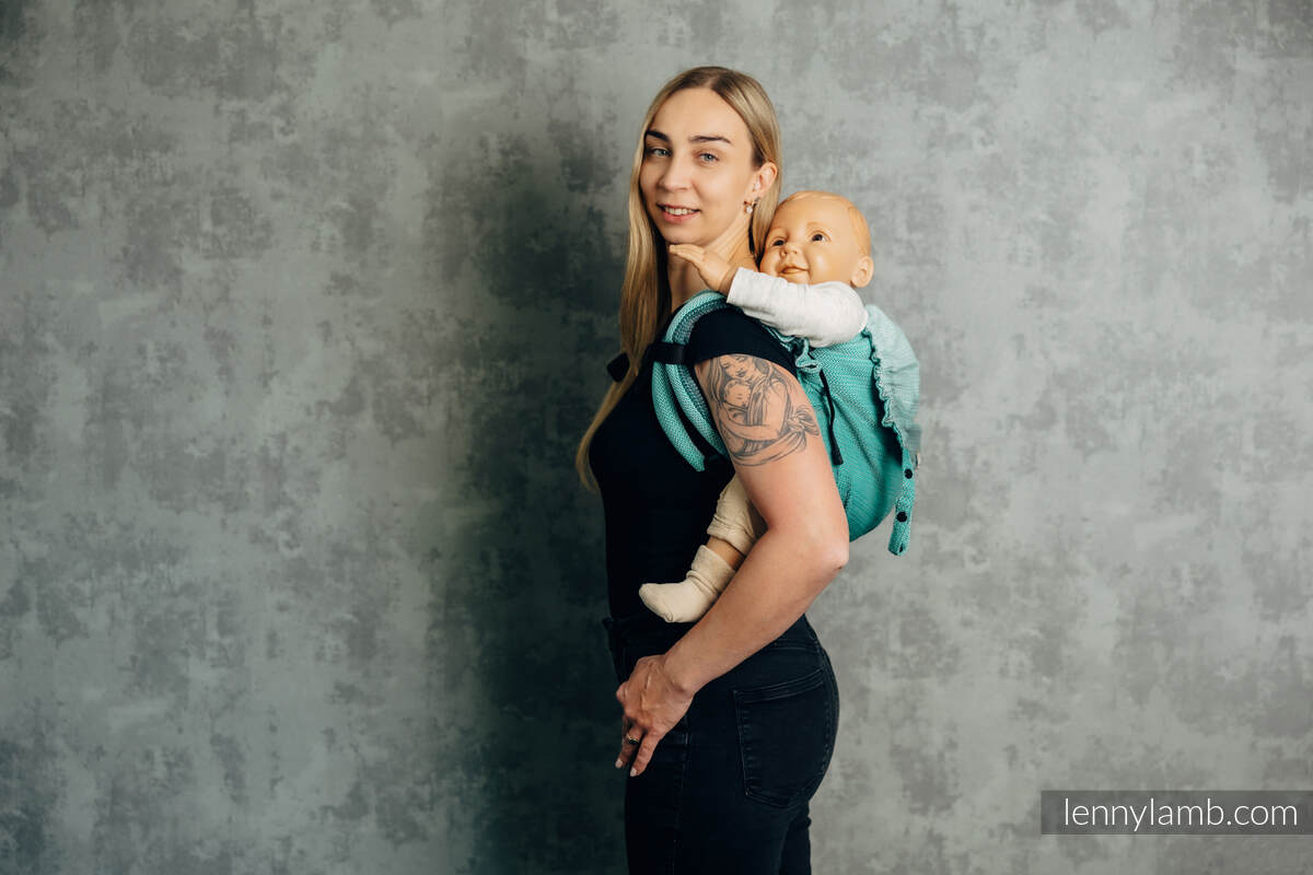 Lenny Buckle Onbuhimo PRO Tragehilfe, Größe Preschool, Fischgrätmuster (100% Baumwolle) - DIE AUSGABE FÜR PROFIS - ENTWINE #babywearing
