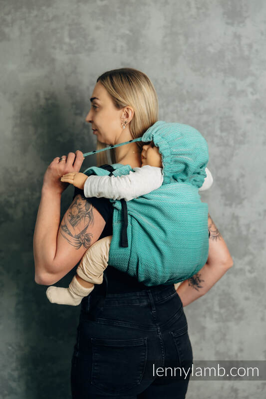 Lenny Buckle Onbuhimo PRO Tragehilfe, Größe Preschool, Fischgrätmuster (100% Baumwolle) - DIE AUSGABE FÜR PROFIS - ENTWINE #babywearing
