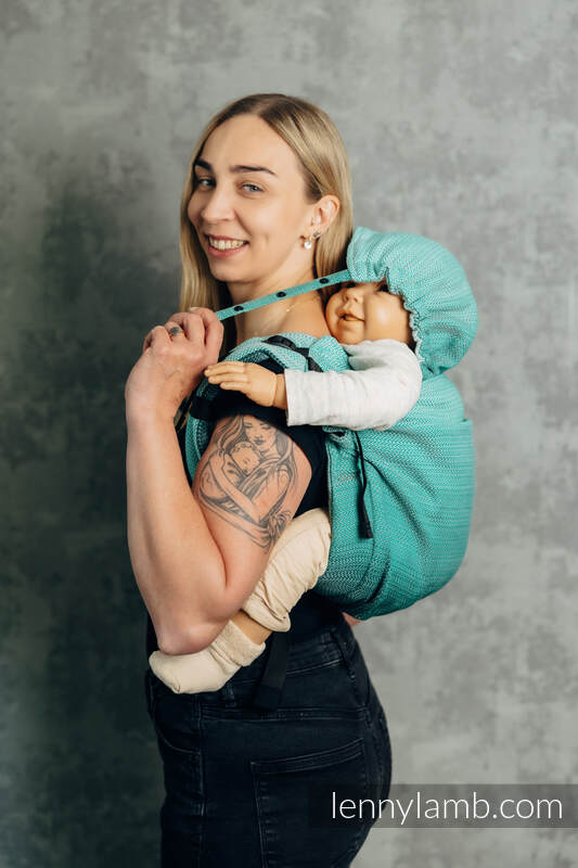 Lenny Buckle Onbuhimo PRO Tragehilfe, Größe Preschool, Fischgrätmuster (100% Baumwolle) - DIE AUSGABE FÜR PROFIS - ENTWINE #babywearing