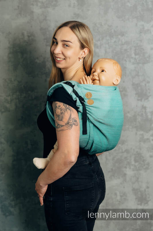 Lenny Buckle Onbuhimo PRO Tragehilfe, Größe Preschool, Fischgrätmuster (100% Baumwolle) - DIE AUSGABE FÜR PROFIS - ENTWINE #babywearing
