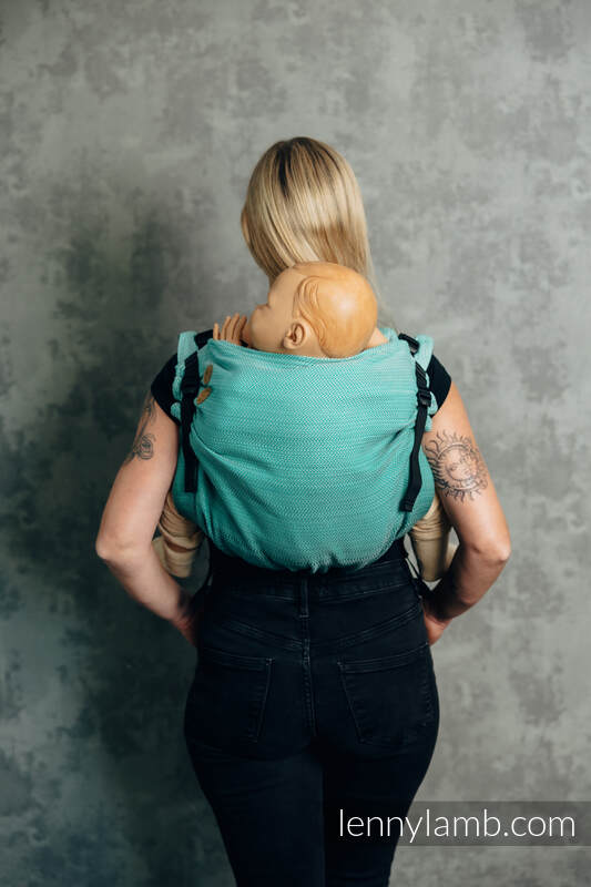 Lenny Buckle Onbuhimo PRO Tragehilfe, Größe Preschool, Fischgrätmuster (100% Baumwolle) - DIE AUSGABE FÜR PROFIS - ENTWINE #babywearing