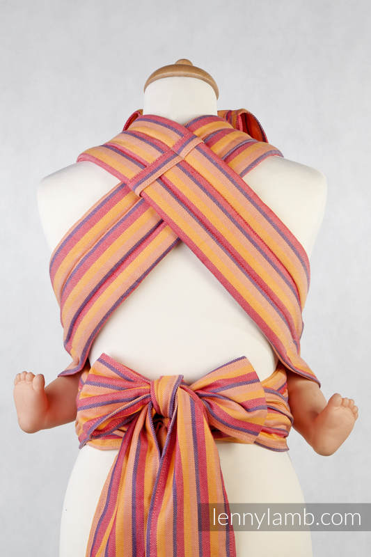 Mei Tai carrier Toddler / broken twill / bamboo and cotton / with hood/ Dune #babywearing